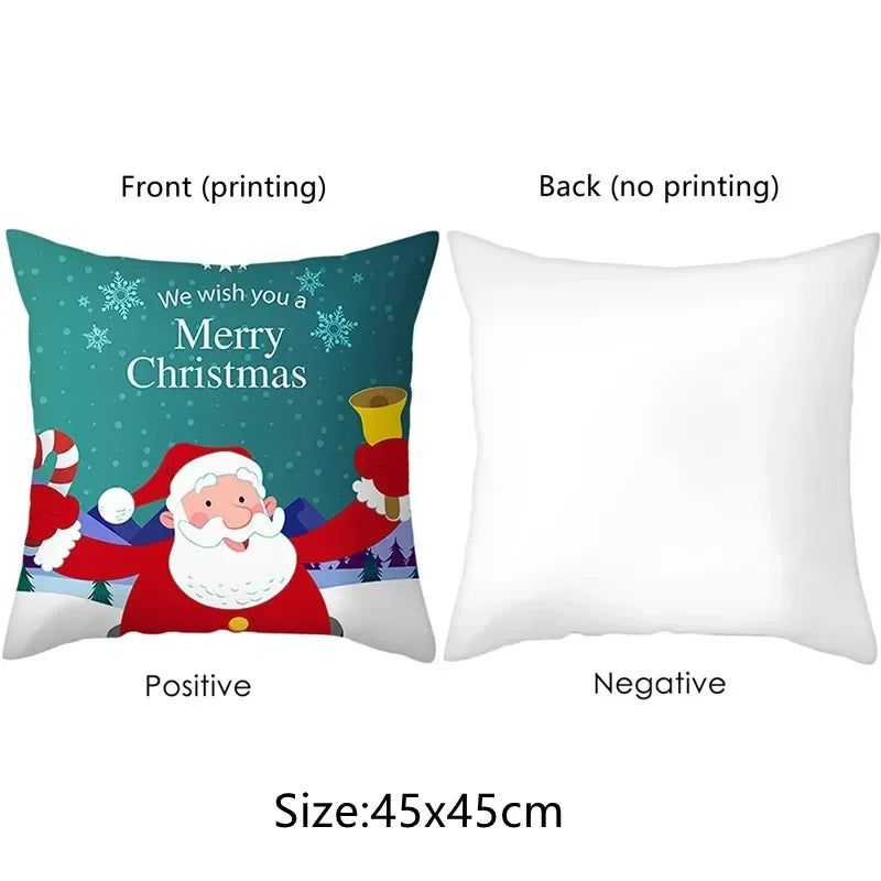 Halloween Decorative Pillowcase Cute Spooky Pumpkin Bat Pattern Pillowcase Home Living Room Sofa Cushion Room Decoration