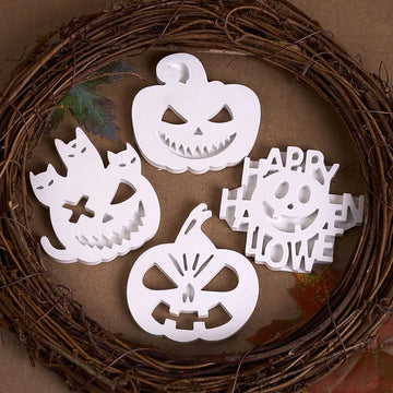 Halloween Ornaments Pendant Silicone Mold DIY Handmade Pumpkin Crystal Epoxy Resin Keychain Tag Jewelry Craft Casting Molds