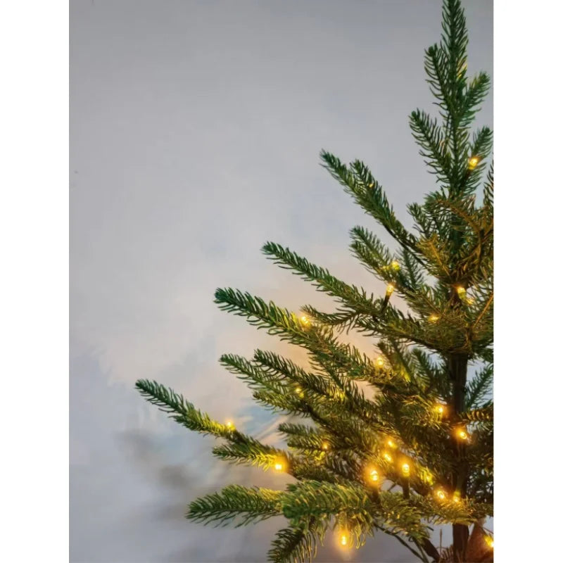 Small Christmas Tree 45/60cm PVC Material Family Christmas Holiday Party Atmosphere with Light Desktop Christmas Tree Decoration
