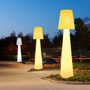 Modern Luxury Outdoor/Indoor Rechargeable/Solar/Plug Landscape Mushroom Light LED Glow High Floor Lamp Home Decoration Lighting