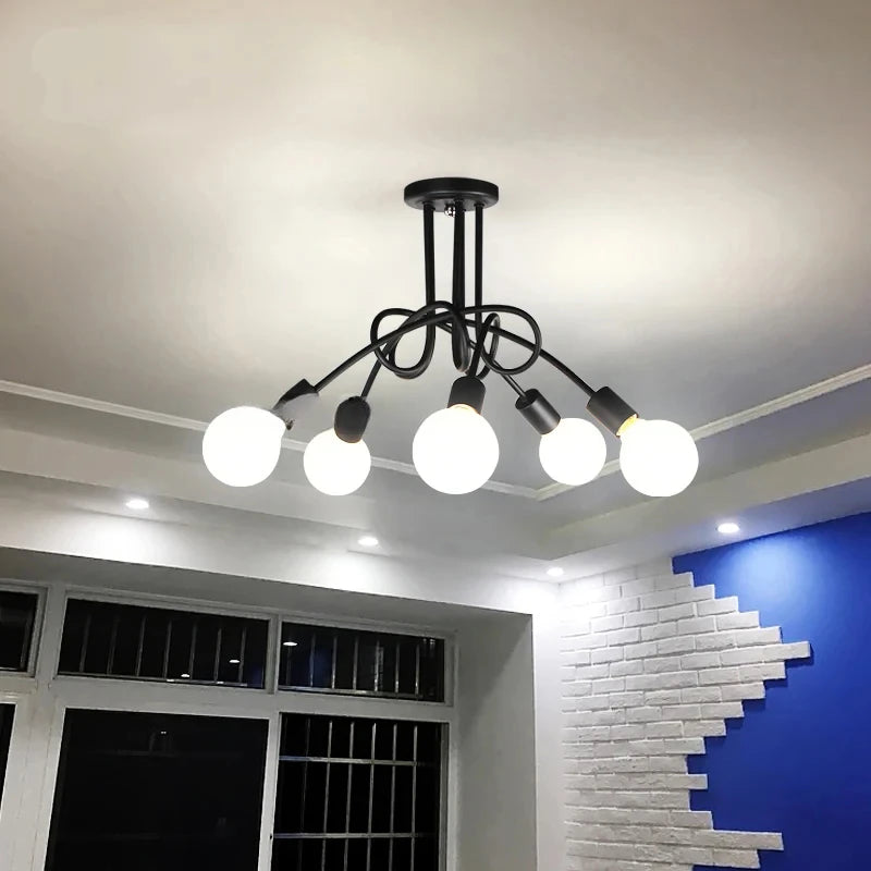 Modern Minimalist Chandelier Creative Branch-Shaped Ceiling Light for Hotel Restaurant Living Room Kitchen Bedroom Decor Light