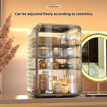 Transparent Cosmetic Box Makeup Jewelry Drawer Desktop Multifunctional Organizer Home Storage Box Light LuxuryCosmetic Organizer