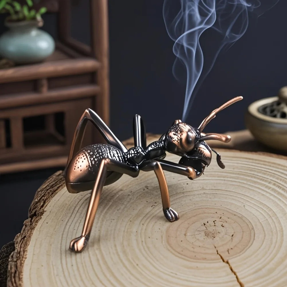 Creative Ant Fragrance Plug in Incense Stand Mini Insect Shaped Incense Stick Home Zen Decoration Desktop Meditation Decoration