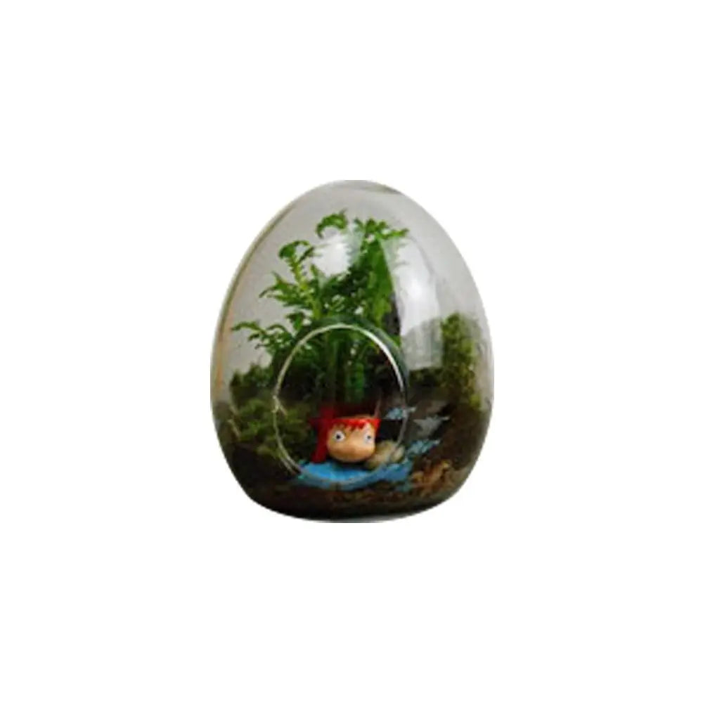 Transparent Egg-shaped Glass Bottles Succulent Glass Vase Hydroponic Fleshy Micro Landscape Glass Terrarium Moss Home Decoration