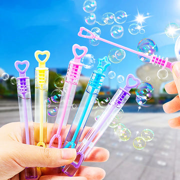 10-48Pcs Mini Bubble Solution Tube Colorful Kids Birthday Party Favors School Guest Gift Souvenir Reward for Studend Party Gift