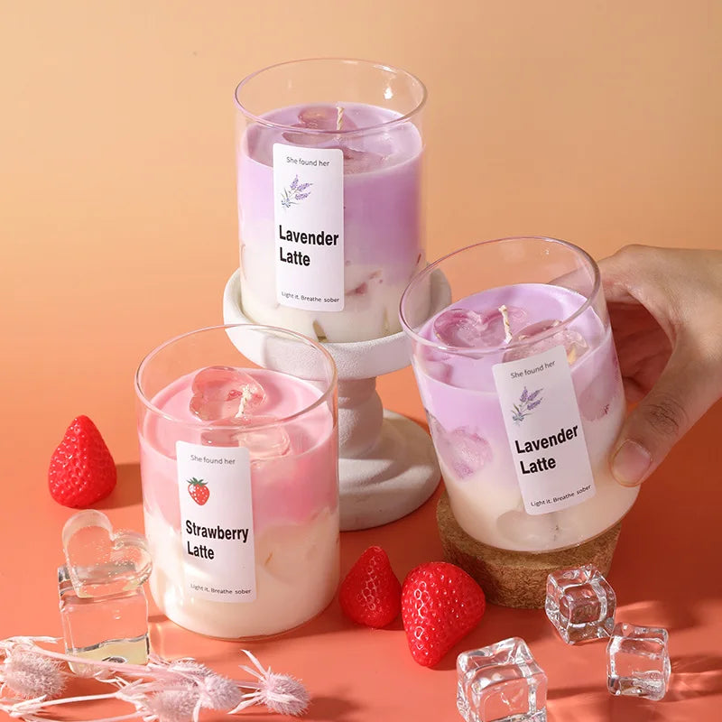 1pc Valentine's Day Aromatherapy Candle Simulation Coffee Cup Romantic Atmosphere Instagram Style Creative Gift Fragrance Wax
