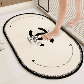 VIKAMA Bathroom Floor Mats Absorbent Non-slip Bathroom Doorway Diatomite Soft Foot Mats Toilet Entry Household Carpet
