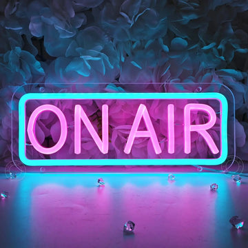 On Air Led Neon Light Sign Home Bedroom Dimmable USB Neon Sign for Chirstmas Birthday Party Gifts Bedroom Club Cafe Mall Decor