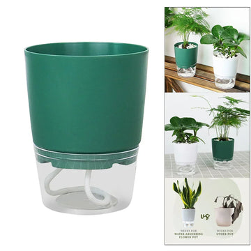 Self Watering Plant Pots Lazy Hydroponic Water Absorbing Flower Pot Succulent Plant Flowerpot  Garden Modern Decorative Pot