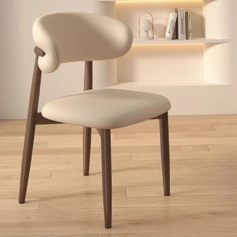Modern Backrest Dining Chairs Stool Home Restaurant Light Luxury Hotel Leisure Living Room Office Book Desk Chair Furniture