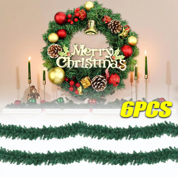 Christmas Rattan Garland Artificial Pine Needle PVC Garland  Wedding Party Decoration Supplies Christmas Decoration Supplies
