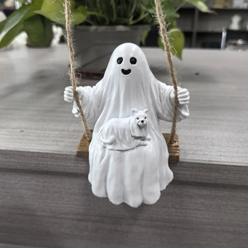 Ghost Statue Resin Crafts Courtyard Decoration Ornaments Halloween Atmosphere Decoration