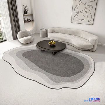 VIKAMA Morandi Wabi-sabi Style Living Room Crystal Pile Carpet Sofa Coffee Table Non-slip Bedroom Bedside Rugs Home Decoration