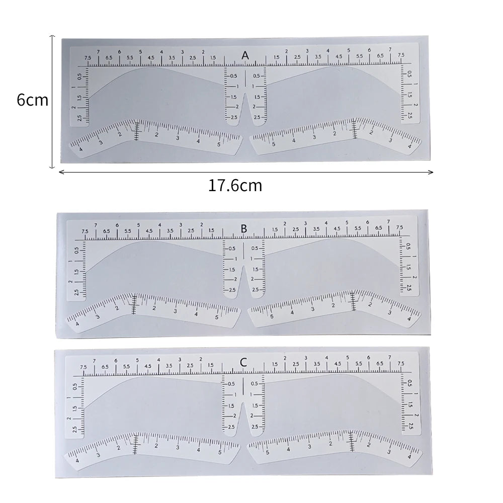 Disposable Airbrush Eyebrow Sticker Brow Mapping Guide Brow Shaping Stencil Brow Shape Tape PMU Microblading Accessory Supplies