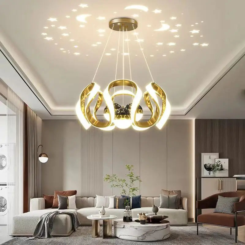 LED pendant light, modern Nordic luxury restaurant, living room, dining table pendant light, bar energy-saving pendant light