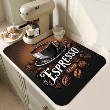 Kitchen Super Absorbent Mat Coffee Dish Draining Mat Drying Mat Quick Dry Bathroom Drain Pad Kitchen Faucet Placemat