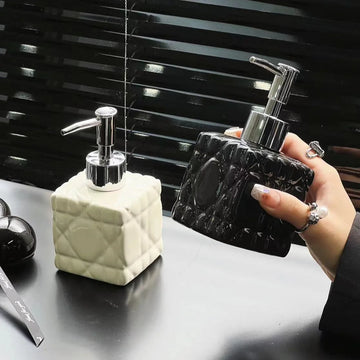 300ml Luxury  Shampoo Dispenser  Refillable Bottle Lotion Soap Bottle Bathroom Shower Gel Shampoo Hand Sanitizer Container