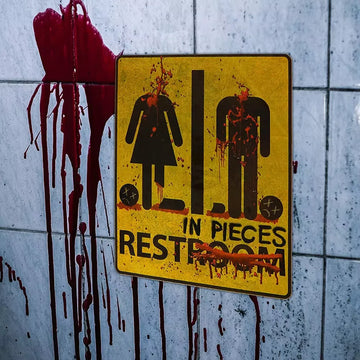 Halloween Horror Night Mural Stickers Bloody Stickers Bathroom Toilet Stickers Mock Bathroom Glass Horror Stickers Decoration