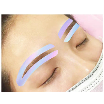 12pc/bag Disposable Airbrush Eyebrow Auxiliary Sticker Brow Shape Tape Brow Mapping Guide PMU Accessories Supplies Makeup Tool