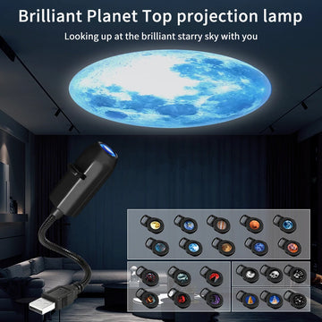 Projection Light 5V USB Direct Insertion Planet Halloween/Christmas Replacement Light Ceiling Projection Light For bedroom