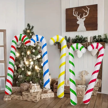 Christmas inflatable candy cane, novel and giant walking stick, inflatable Christmas decoration