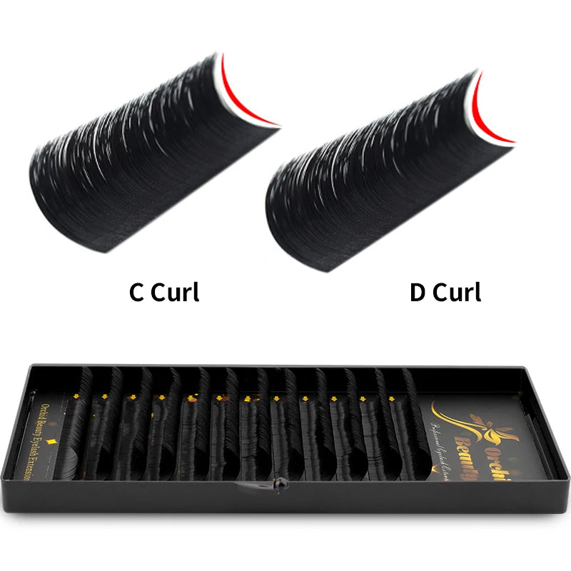 Orchid Beauty Fast Shipping Easy Fan Auto Eyelash Extension Supplies Handing Making Fast Bloom Flowering Pre-bonded Lashes