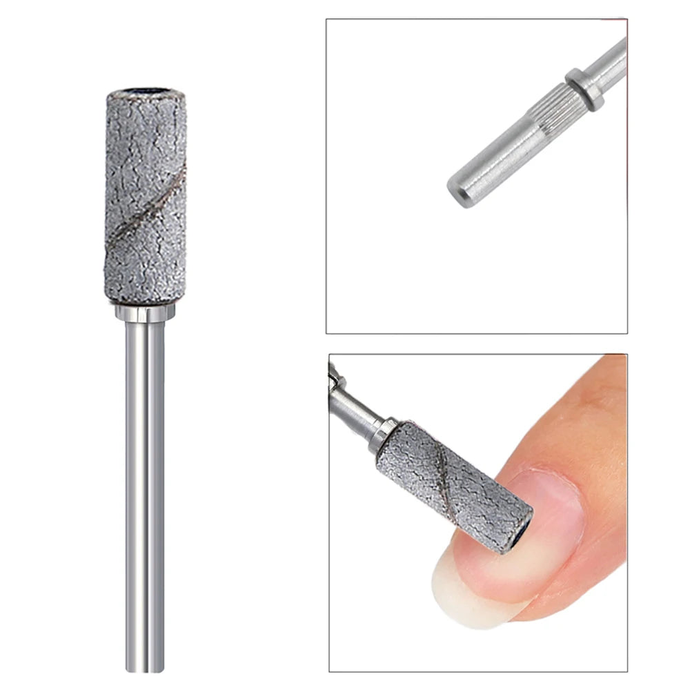 3mm Nail Sanding Bands-80/120/180/240 Grit Mini Nail Drill Bit Electric Nail File Accessory Polishing Manicure Tool 50/100pcs