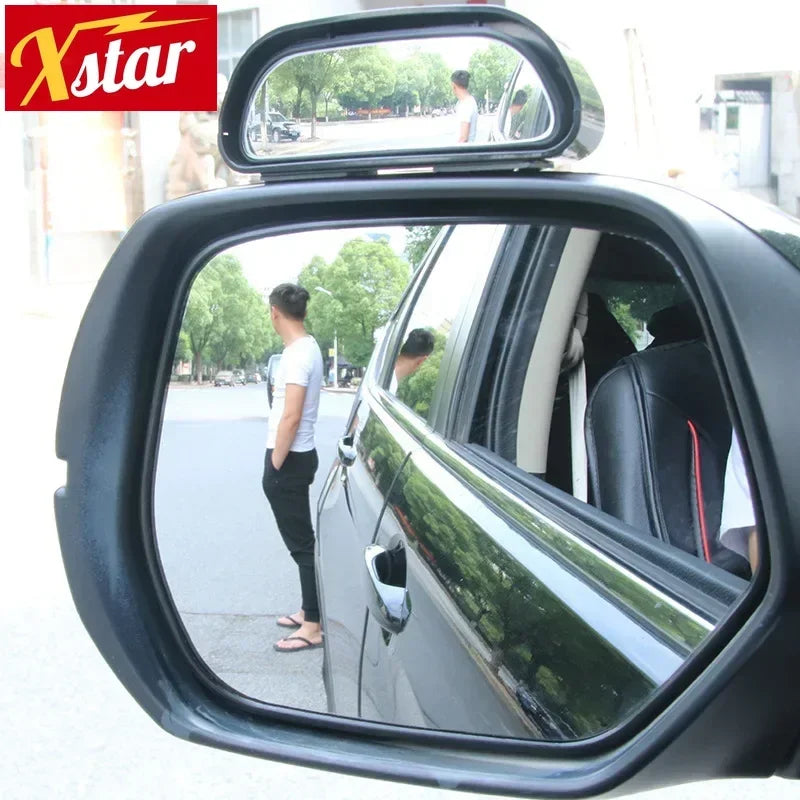 Convex Blind Spot Mirror Safety Driving Wide-angle 360 Degree Adjustable Clear Rearview Mirror Car Accessories