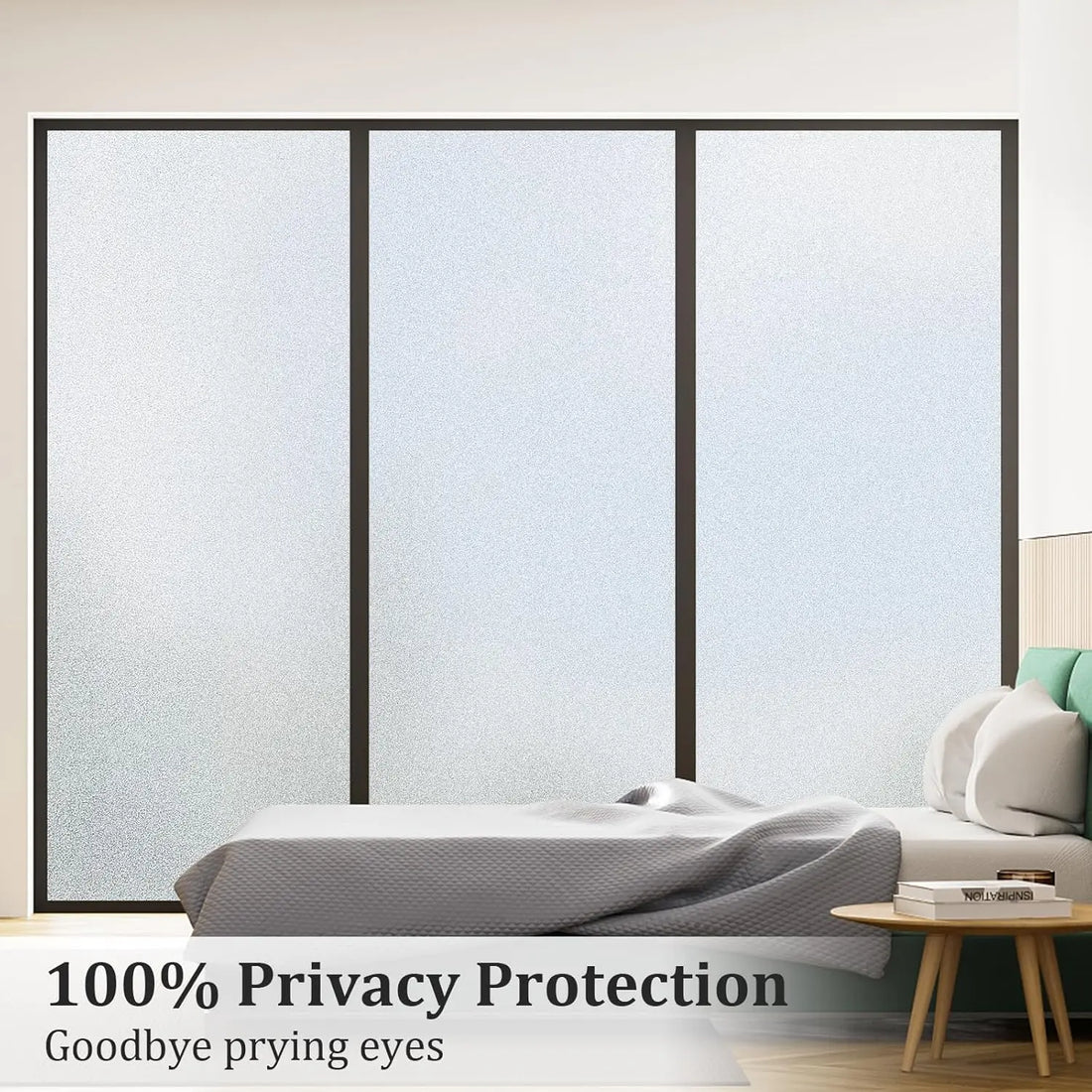 Window Privacy Film Frosted Glass Window Film Stained Glass Window Film Bathroom Window Frosting Film Privacy for Home Office