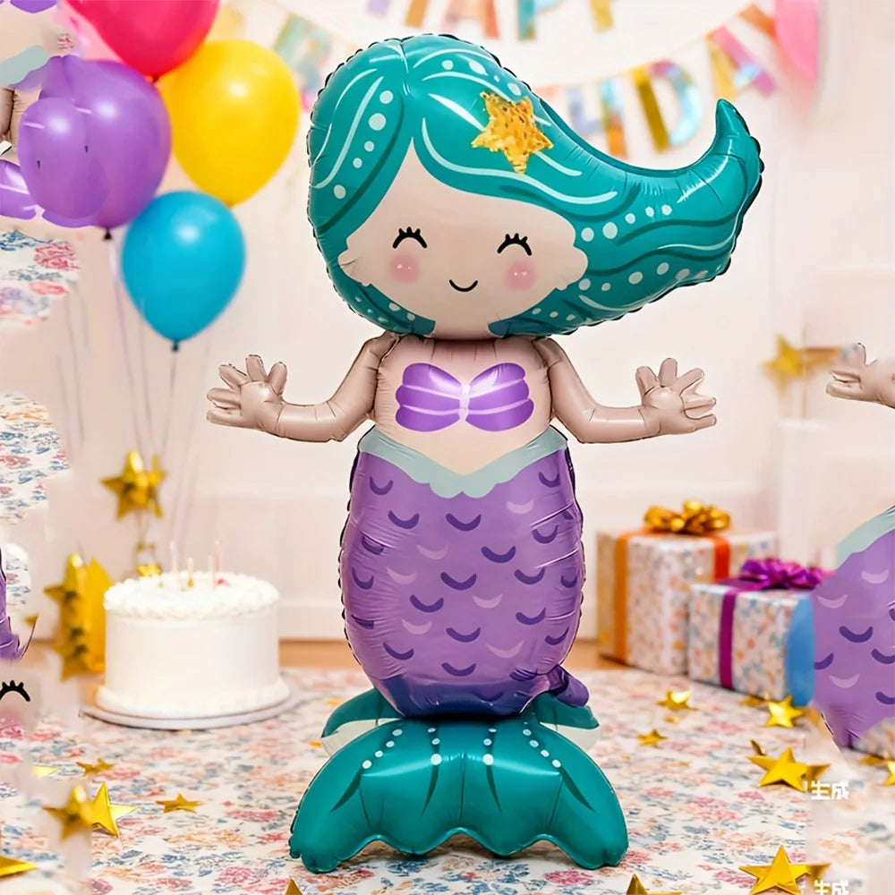 mermaid party decoration Banner mermaid balloon baby shower kids girls birthday decor mermaid birthday party decoration banner
