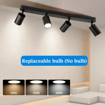 JOYINLED Led GU10 Ceiling Spotlight for Living Room Adjustable Chandelier Kitchen Track Spot Light Dining Room Ceiling Lamp