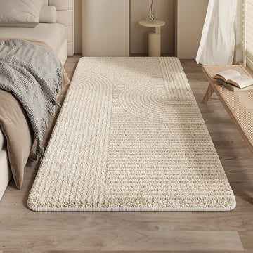Cream Style Carpets for Living Room Minimalist Bedroom Decor Anti-slip Carpet Thick Plush Bedside Floor Mat Home Fluffy Soft Rug