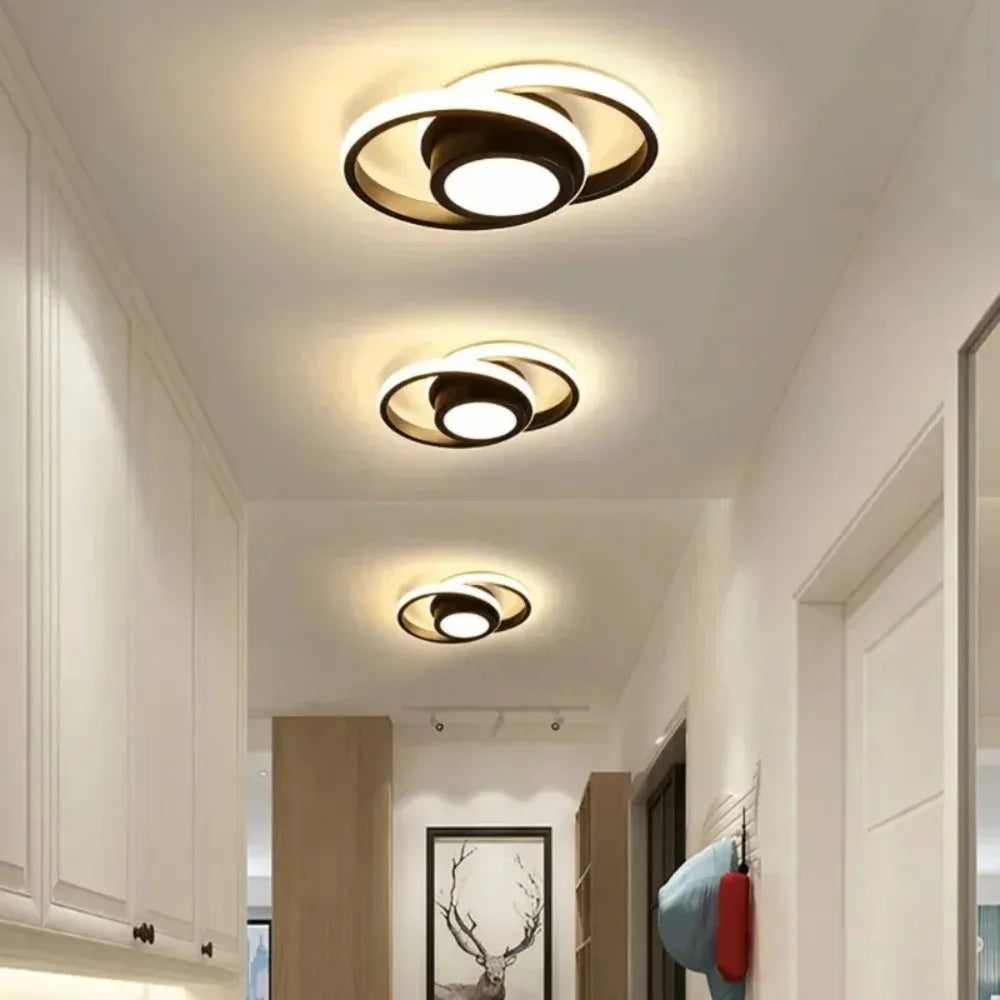 Modern Ceiling Light Round Square Interchangeable Minimalist Changeable Lighting for Living Room Kitchen Bedroom Hallway