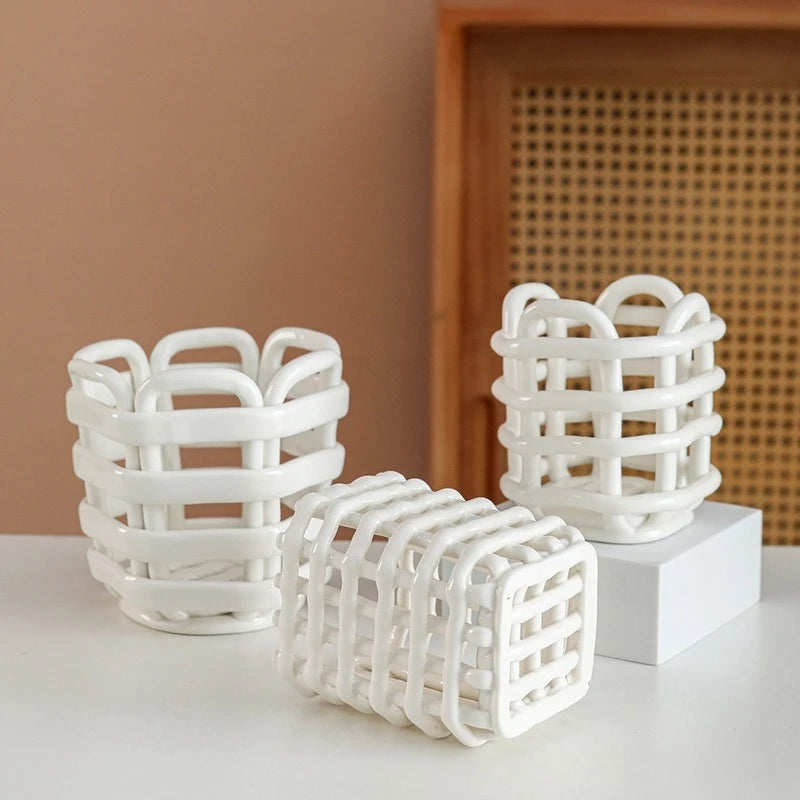 Nordic Ceramic preparation Toothbrush Holders Multi-purpose Makeup Brush Pen Holder home Bathroom Toothbrush Razor storage racks