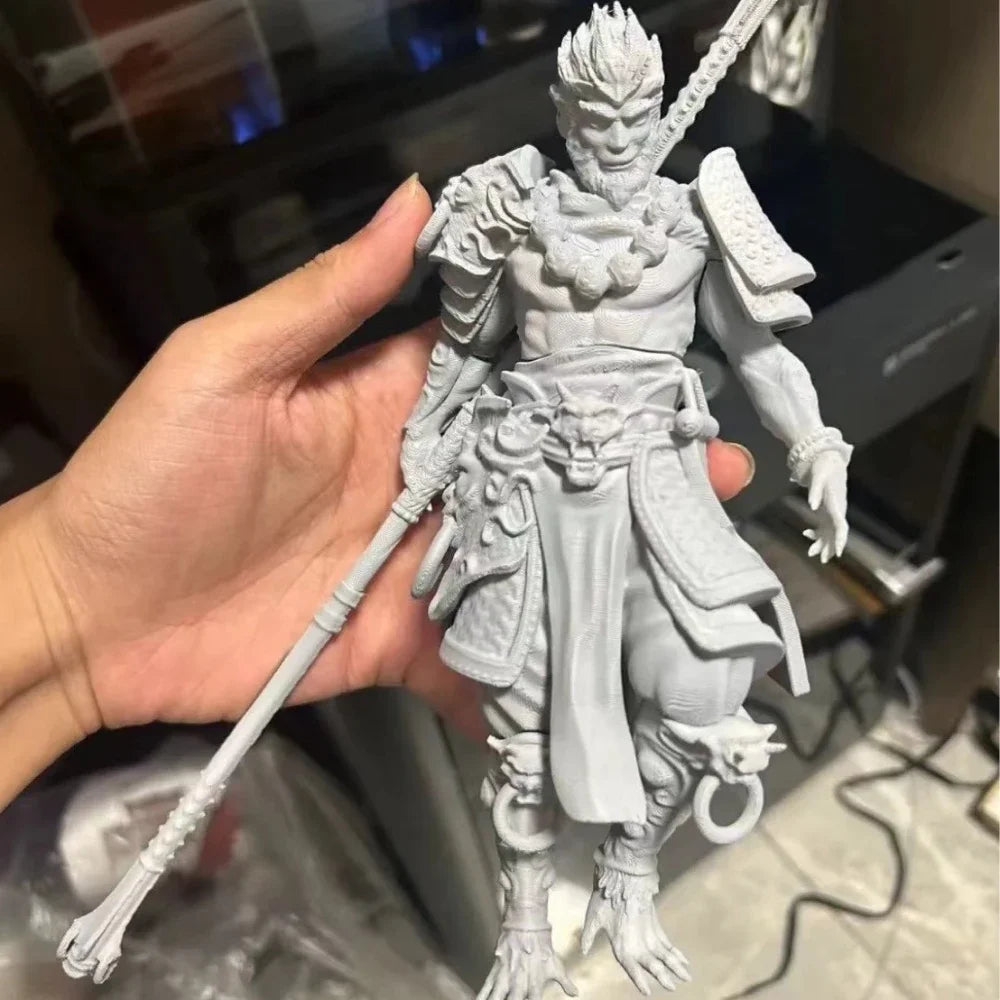 New 3D Printed Black Myth Monkey King Ornament Office Ornaments Advanced Simulation Demon Goku Desktop Goku Arrangement