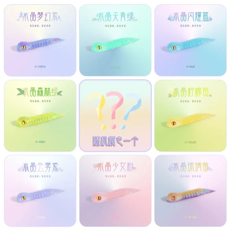 3D Printed Viper Snake Articulated Joints Movable Animal Model Night Glow Handmade Figurine Children Birthday Gift PLA Art Toy