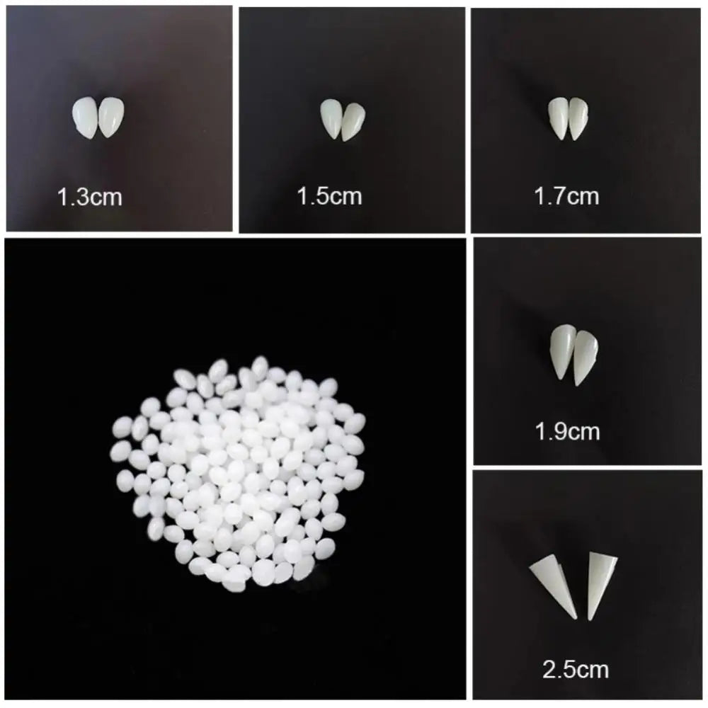 Halloween Fake Teeth Cosplay Vampire Fangs Retractable Teeth Dress Costume Tooth Gift Party Decoration Vampire Dracula Teeth