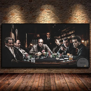 Movie The Wolf of Wall Street Godfather Ganster Poker Party Art Smoking Poster Canvas Painting Wall Print Picture Home Decor