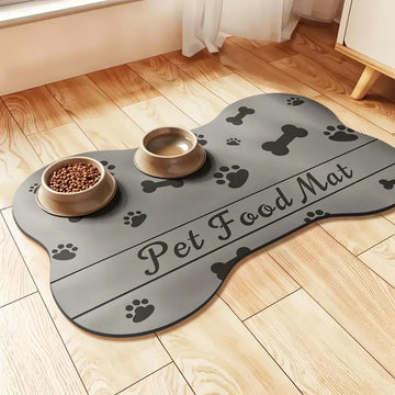 Cartoon pet absorbent placemat special-shaped cat and dog universal eating mat dining mat soft sleeping mat non-slip floor mat