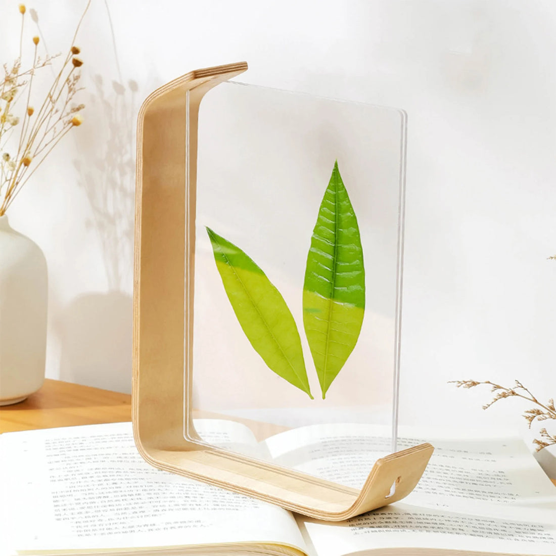 Acrylic Wooden Phot Desktop Display Pictures Holder Acrylic Frame for Wedding Party Pictur