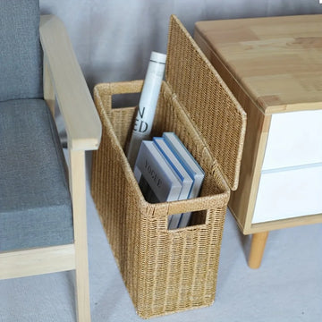 Weaving Storage Basket Wall Corner Storage Laundry Basket Household Balcony Dirty Clothes Basket Easter Baskets