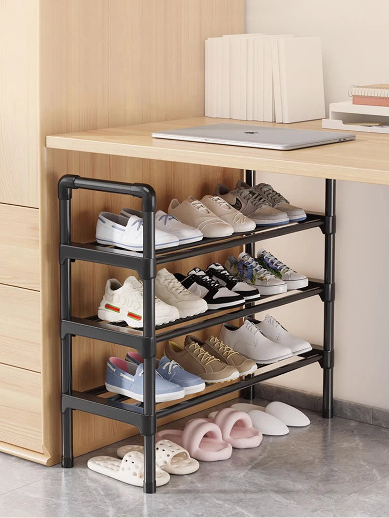 Multiple Layers Metal Shoe Rack, Large Capacity Shoe Organizer for Entryway, Closet, Garage, Shoe Shelf for Living Room