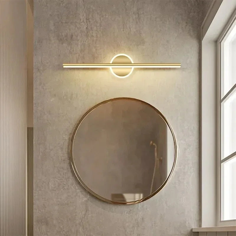 Nordic LED Mirror Lamp Simple Long Wall Lamp Dressing Table Bathroom Mirror Cabinet Special Light Home Decor Lighting Fixtures