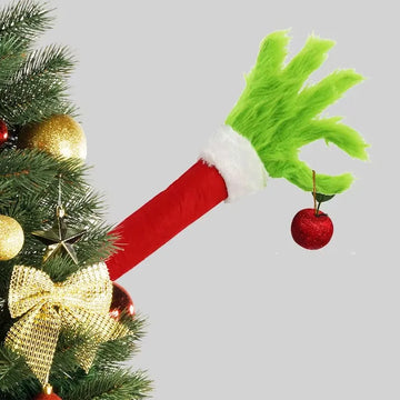 Pele verde monstro monstro braço pingente, decoração de Natal, Grinch, boneca Grinch, local, 2022
