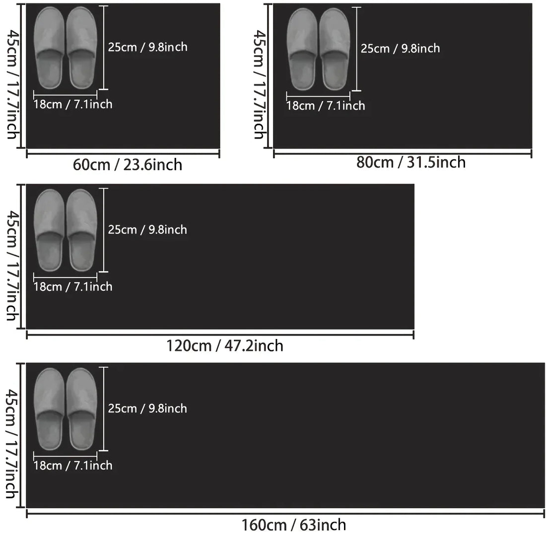 Kitchen long non-slip floor mats diatom mud printed absorbent mats restaurant soft mats bathroom mats entrance mats
