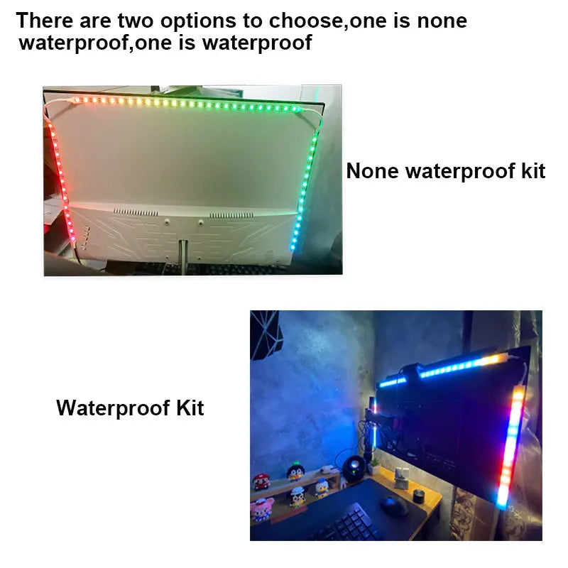 Rgb Gaming Ambient Light Strip Monitor Backlight Led Display Sync Pc Atmosphere Screen App Music Synchronized 5V Smart Led Tape