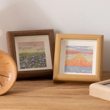 Square Picture Frame Children's Painting Display  Mini Retro Photo Frame Porta Retrato  Home Desk Decor
