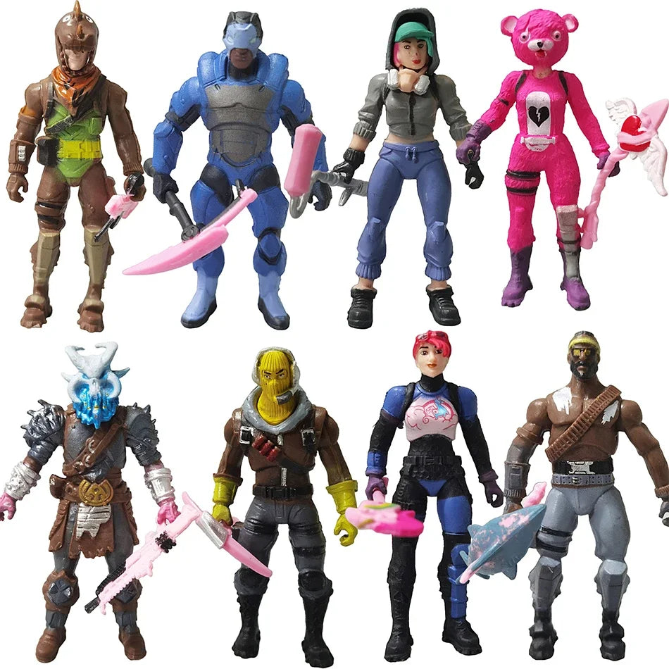 10cm Fortnite Figure Model PVC Dolls 8pcs/set
