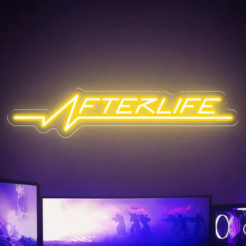 Cyberpunk Afterlife Neon Sign Acrylic LED Neon Light for Bedroom Living Room Cinema Game Room Wall Decor USB Power Festival Gift