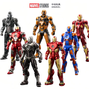 ZD Toys The Avengers Iron Man 1/10 18CM MK-10 MK-11 MK-14 MK18 MK-19 MK-27 MK-28 Action Figures Model Toys Boy's Gift